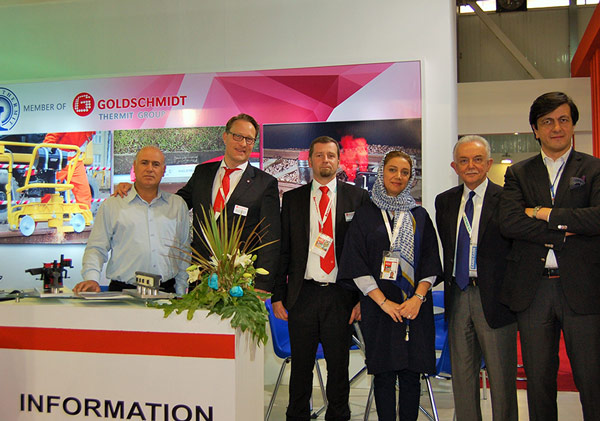 Arta Rail Team and Elektro-Thermit and Kia Rail Koosha Managers at Iran Rail Expo